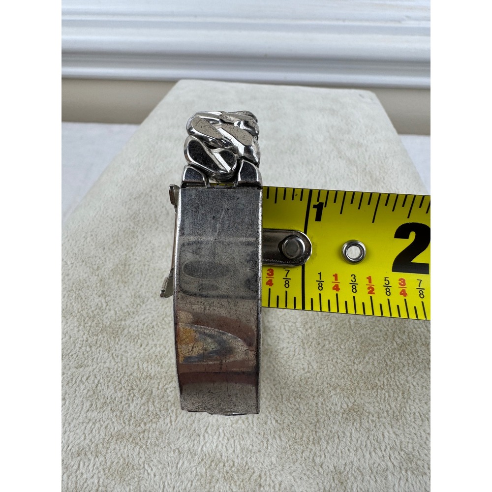 Vintage Speidel ID Bracelet Secret Locket Expansion Band Silver Tone Sweetheart - Picture 7 of 7